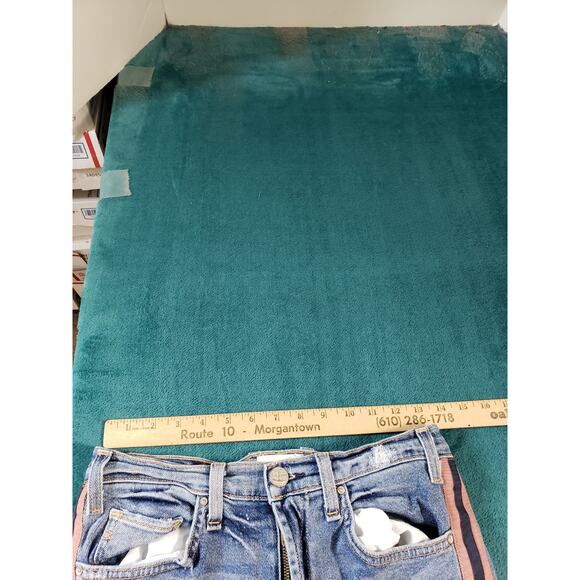 Mcguire Jeans Size 28 Womens Blue Stretch Pants Striped Mid Rise Straight - Picture 9 of 12